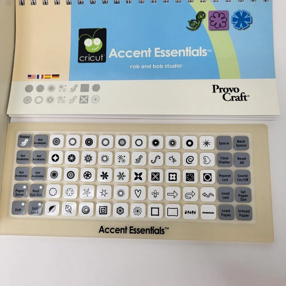 PRE-OWNED CRICUT ACCENT ESSENTIALS CARTRIDGE EXCELLENT CONDITION‎ UN-LINKED